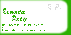 renata paly business card